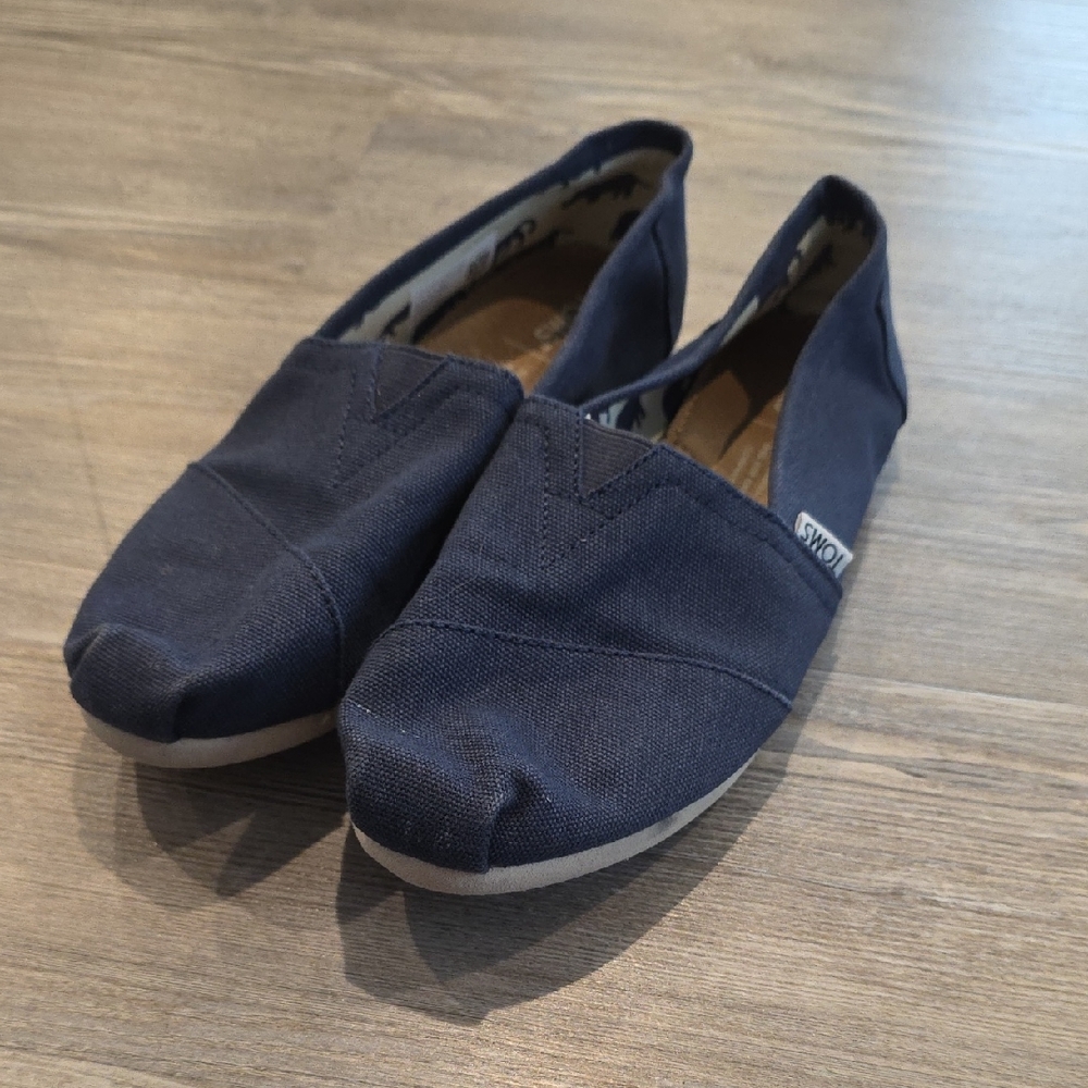 Navy Blue Toms Alpargatas